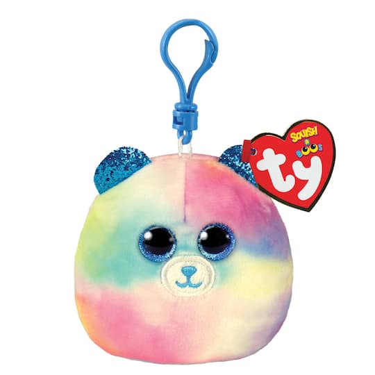 Ty Squish-A-Boos&#x2122; Hope Multicolor Bear, Clip